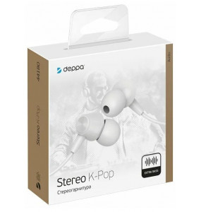 Гарнитура Deppa Stereo K-Pop белая