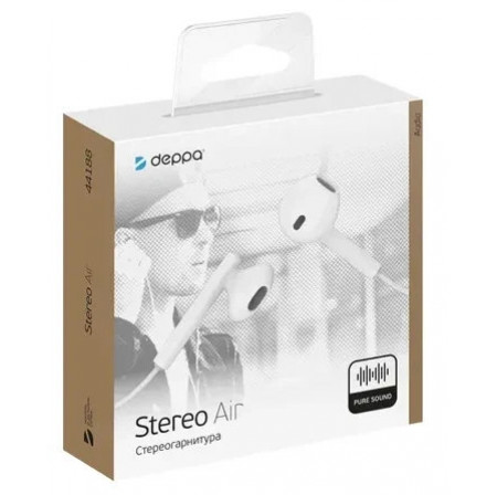 Гарнитура Deppa Stereo Air белая