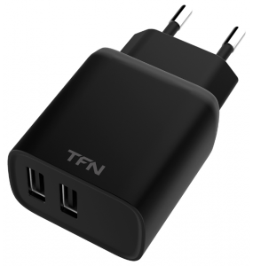 СЗУ USB, 2.4A, Rapid, черный(TFN,TFN-W CRPD12W2UBK)