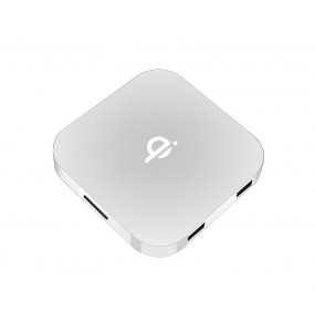 Беспроводное зарядное устройство Promate Cloud-Qi с LED-подсветкой, (white)	